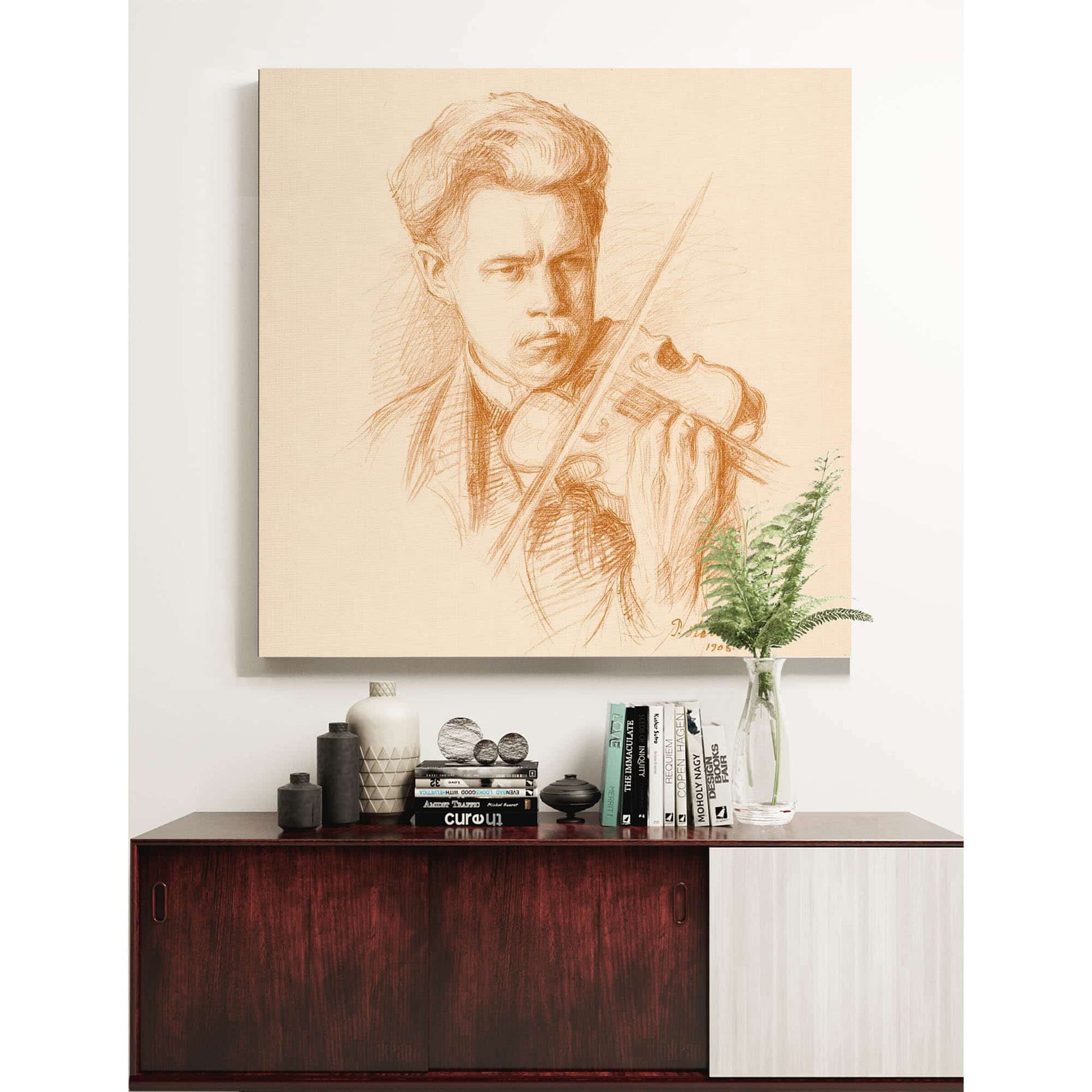 Heikki Playing The Artists Brother by Pekka Halonen