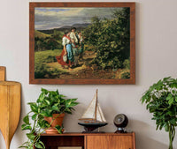 Heimkehr Von Der Arbeit Die Liebenden Am Scheideweg by Ferdinand Georg Waldmuller