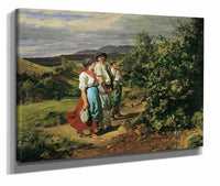 Heimkehr Von Der Arbeit Die Liebenden Am Scheideweg by Ferdinand Georg Waldmuller
