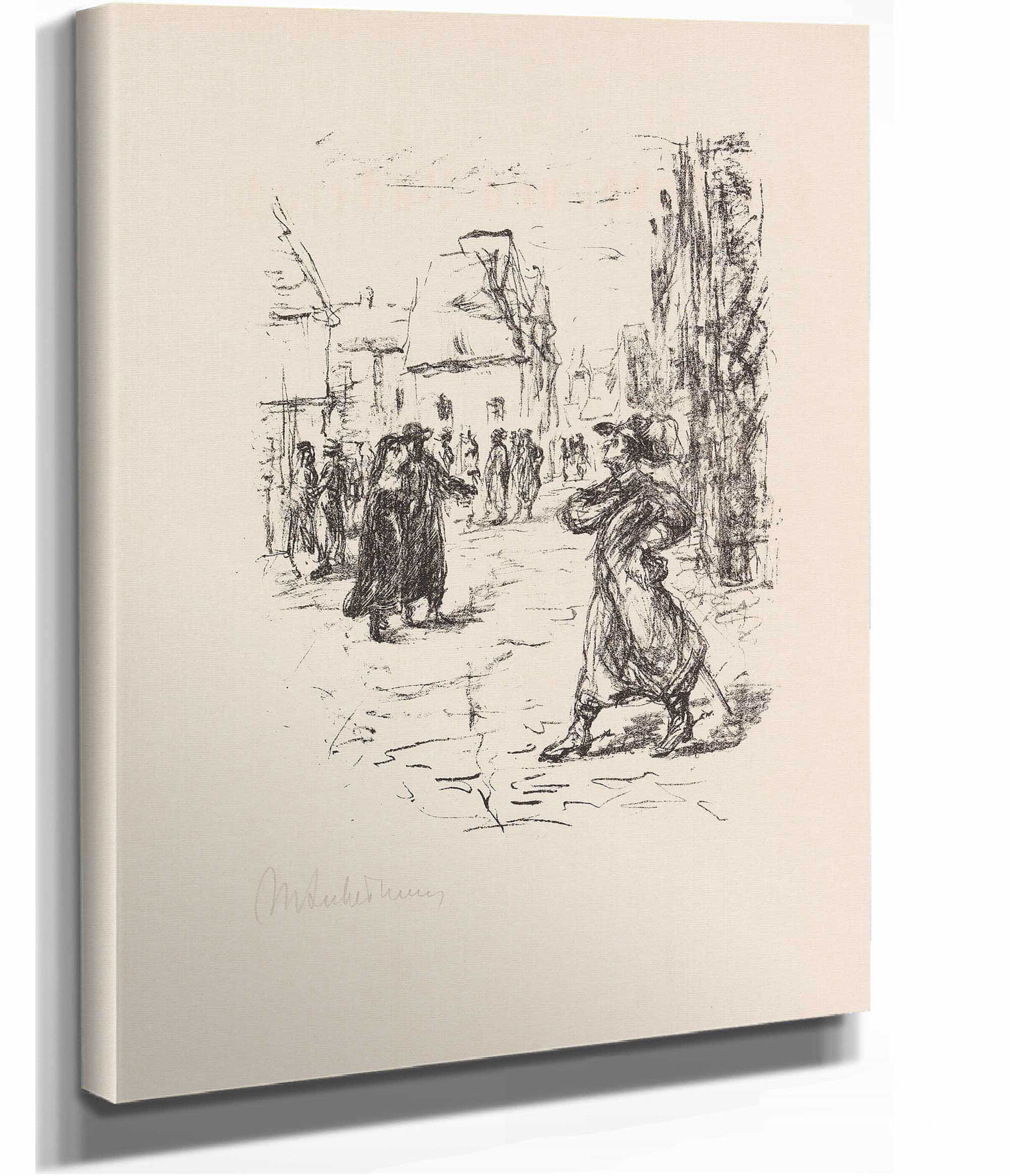 Heine Rabbi Von Bacherach by Max Liebermann