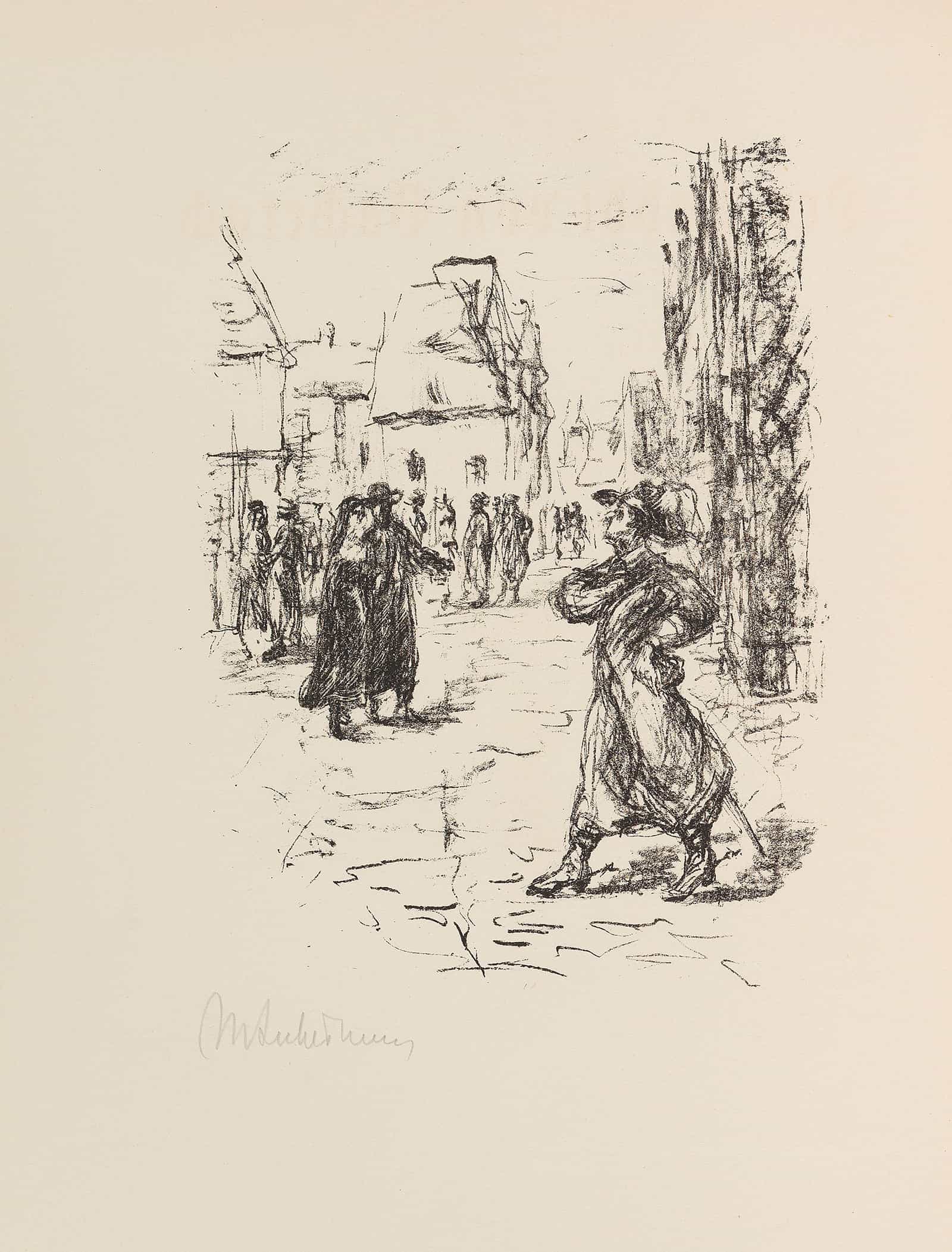 Heine Rabbi Von Bacherach by Max Liebermann