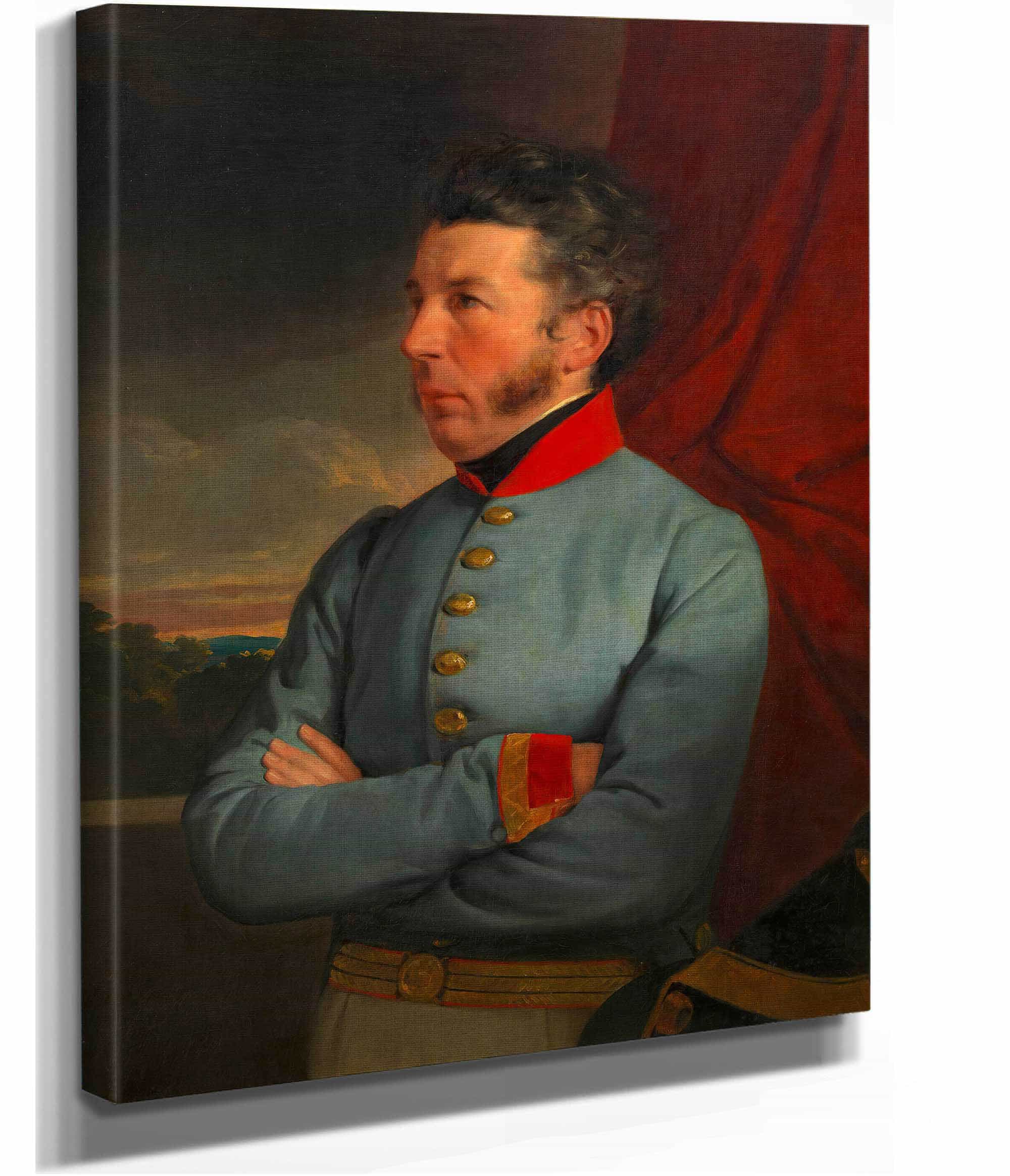 Heinrich Amerling Als Major Auditor Onkel Des Kunstlers by Friedrich Von Amerling