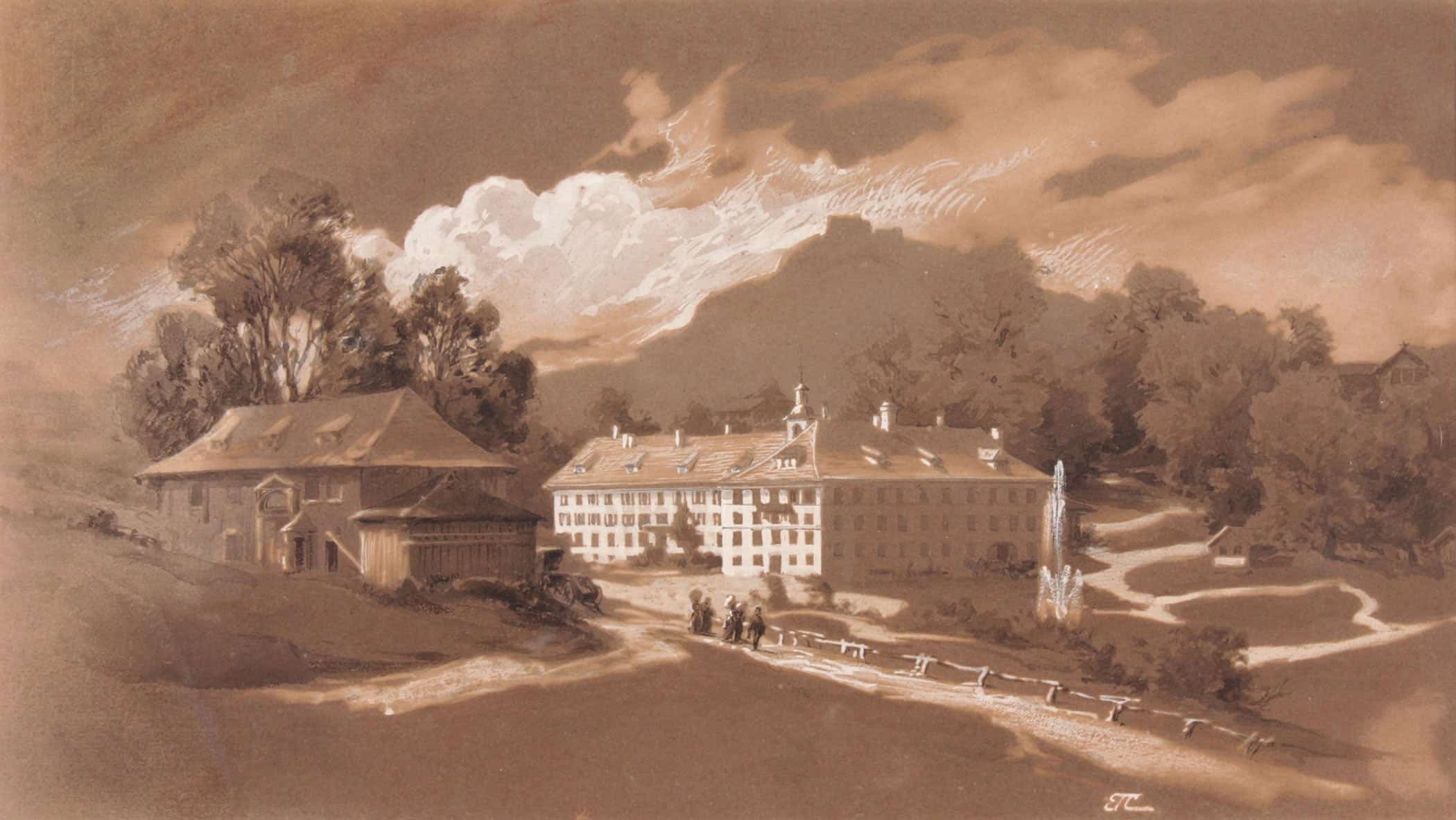 Heinrichsbad In Herisau by Edward Theodore Compton