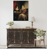 Henriette Baronin Pereira Arnstein Mit Ihrer Tochter Flora by Friedrich Von Amerling