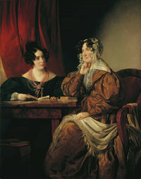 Henriette Baronin Pereira Arnstein Mit Ihrer Tochter Flora by Friedrich Von Amerling