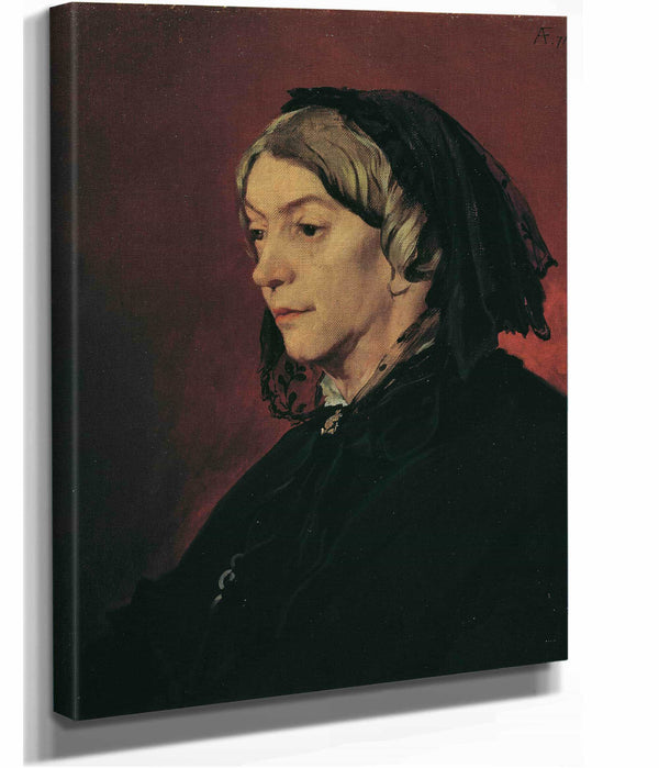 Henriette Feuerbach The Artists Stepmother by Anselm Feuerbach