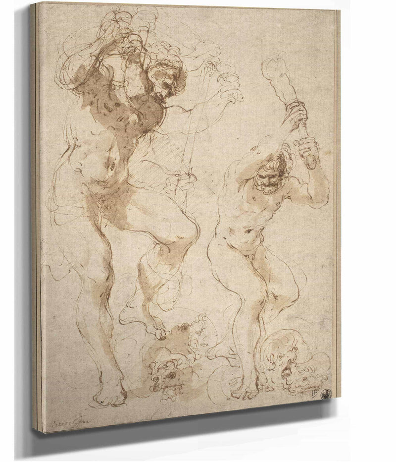 Hercules Slaying The Hydra by Guercino