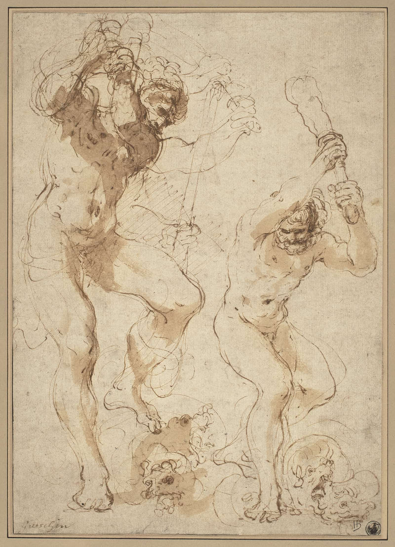 Hercules Slaying The Hydra by Guercino