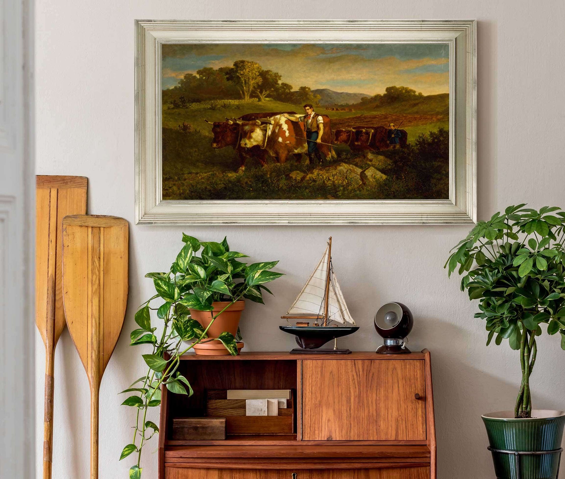Herdsmen With Cows by Edward Mitchell Bannister