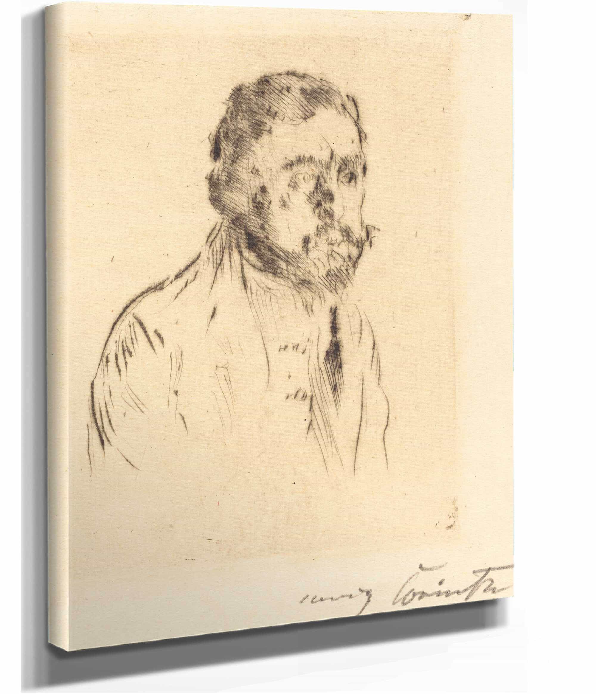 Hermann Struck Bildnisstudie H St by Lovis Corinth