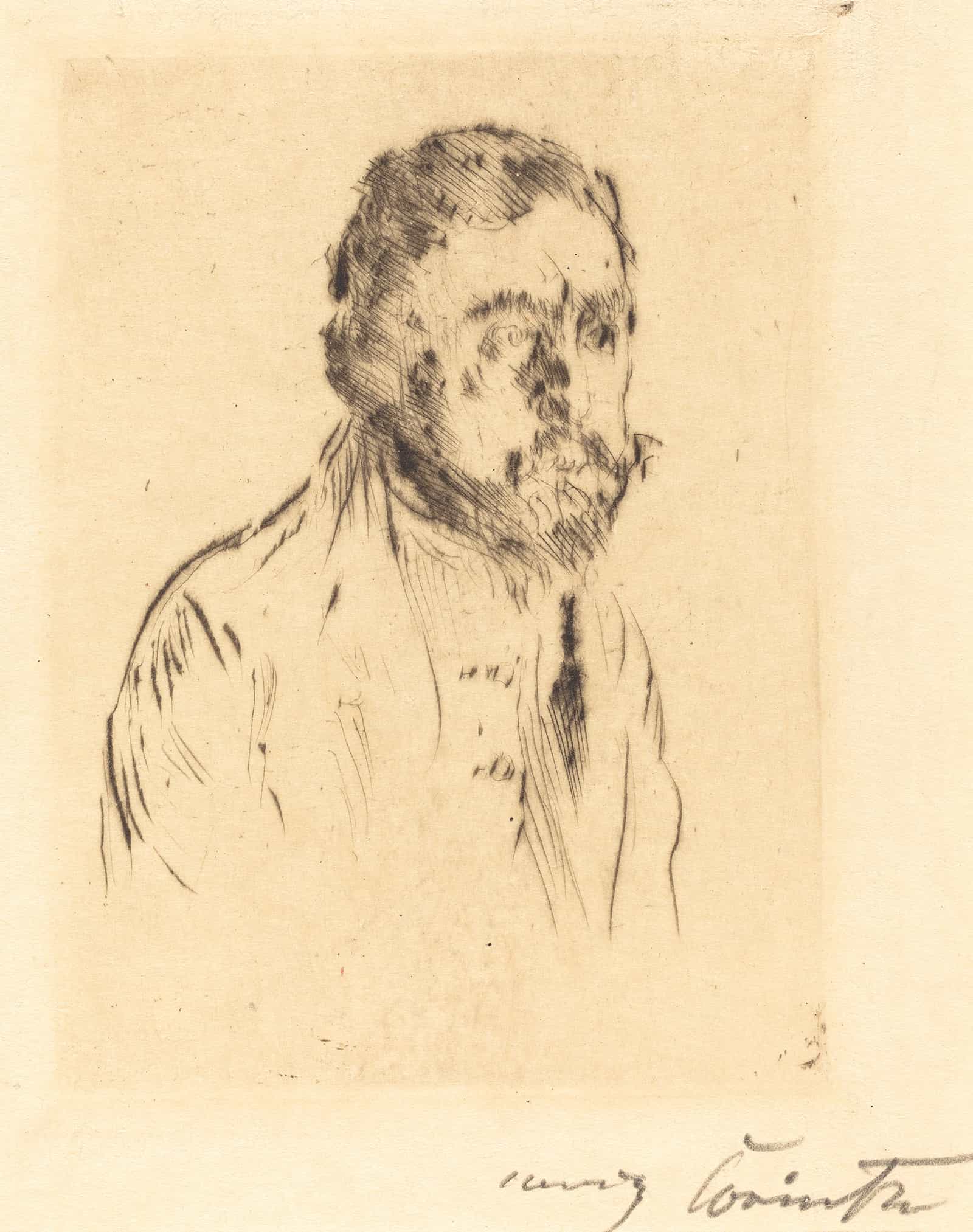 Hermann Struck Bildnisstudie H St by Lovis Corinth