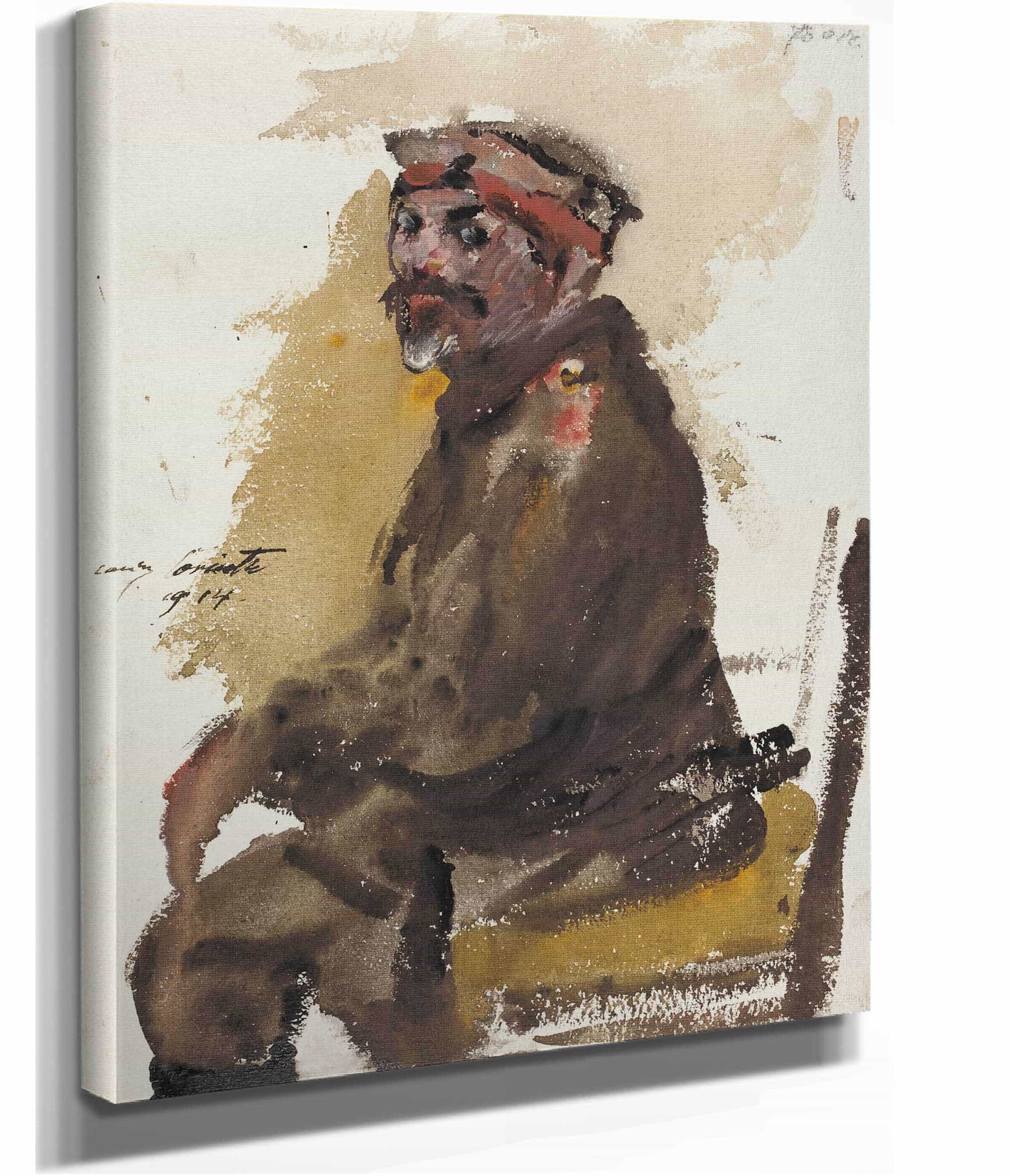 Hermann Struck In Uniform by Lovis Corinth