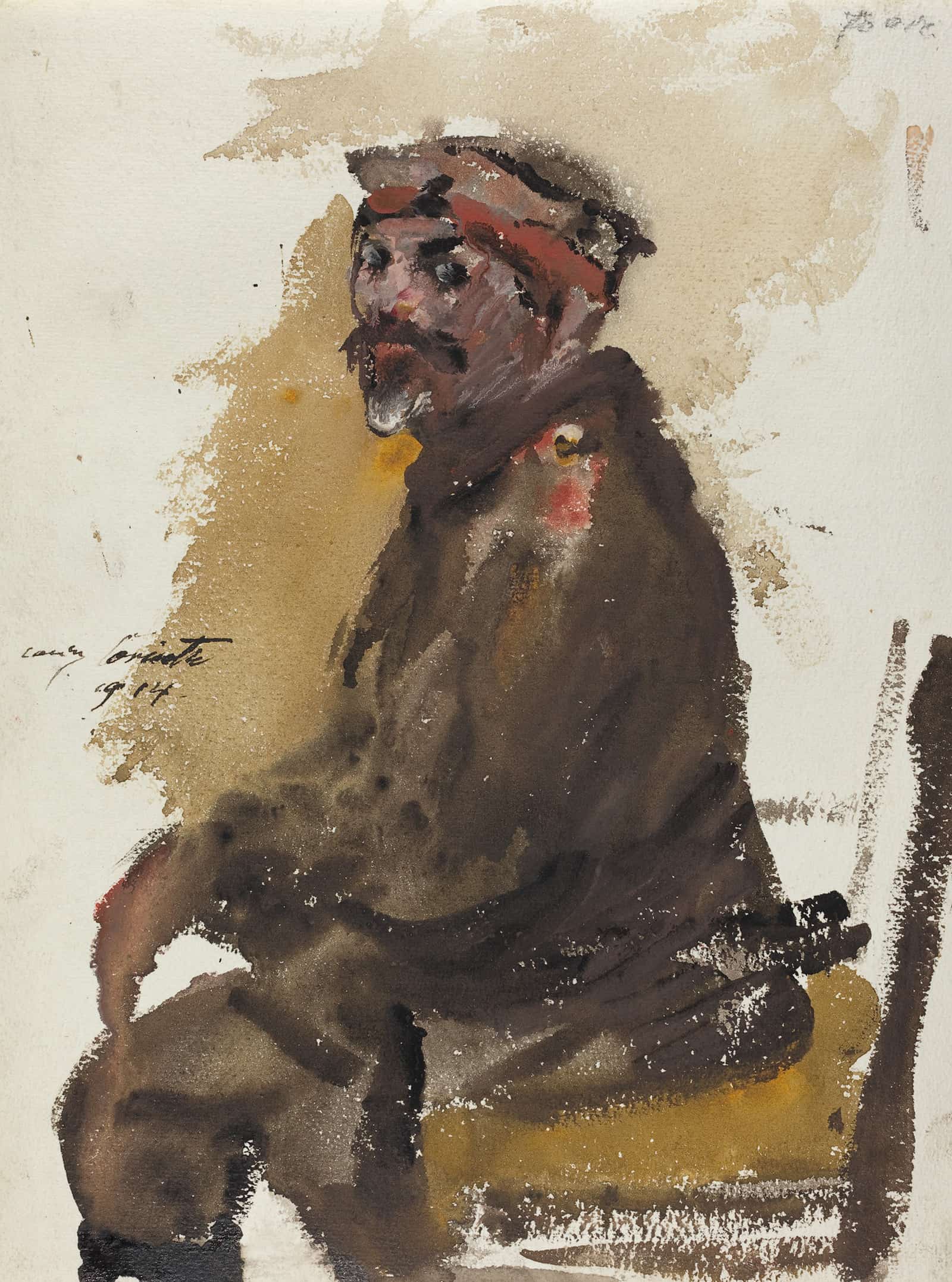 Hermann Struck In Uniform by Lovis Corinth