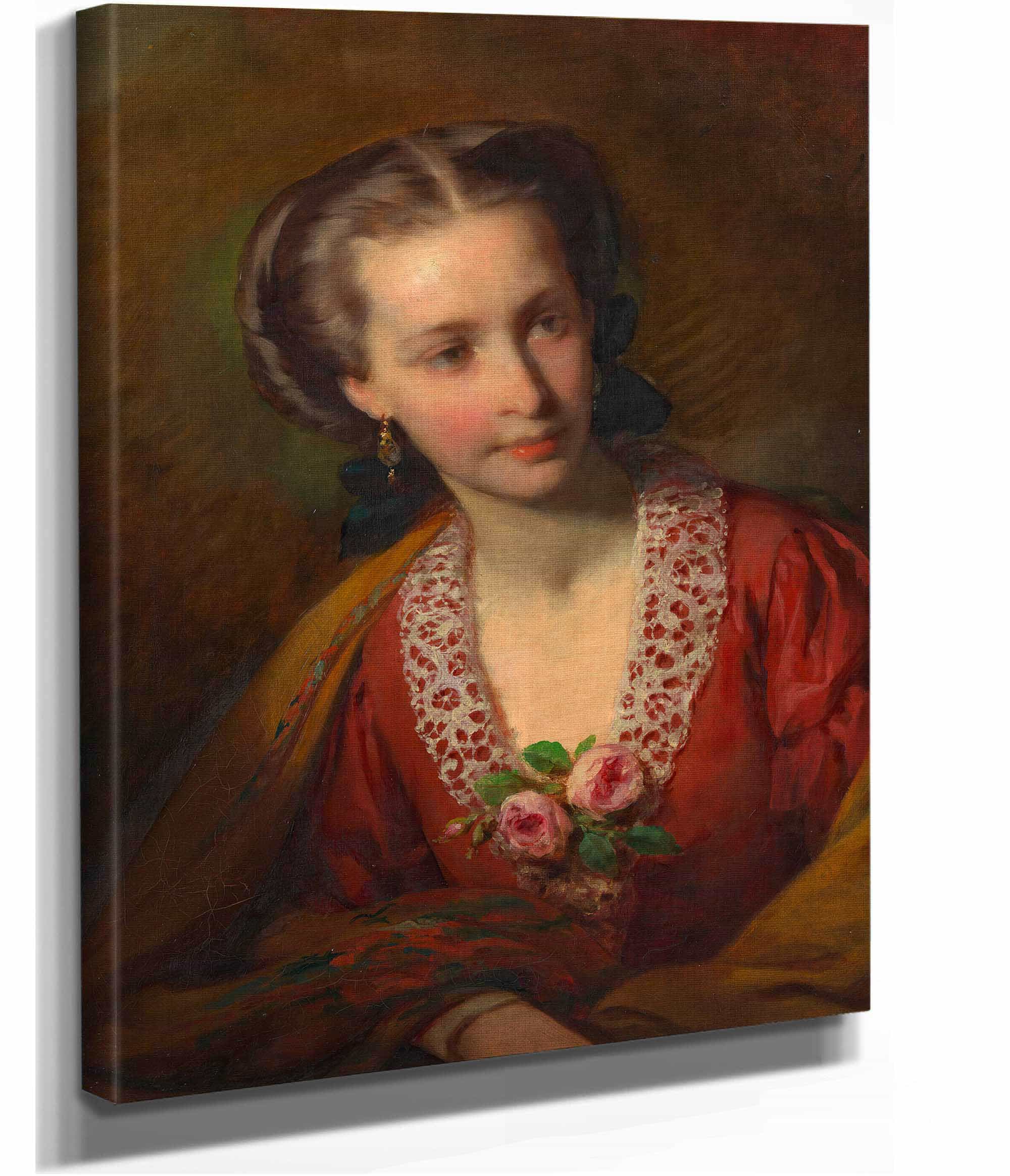 Hermine Amerling Schwagerin Friedrich Amerlings by Friedrich Von Amerling