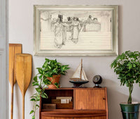 Hermione Entreats Polixenes Act I Scene Ii The Winters Tale by Edwin Austin Abbey