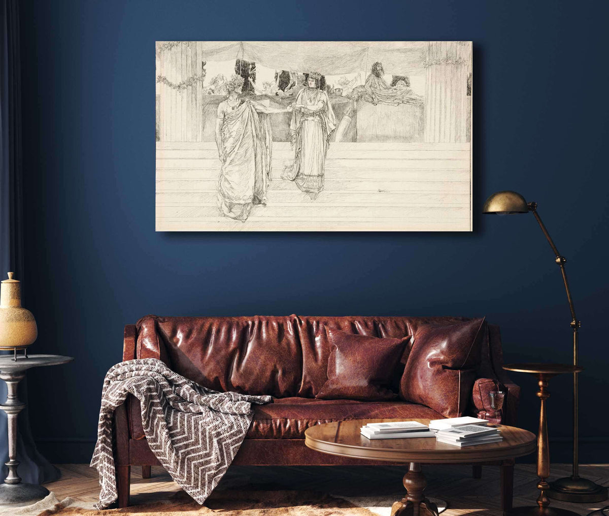 Hermione Entreats Polixenes Act I Scene Ii The Winters Tale by Edwin Austin Abbey