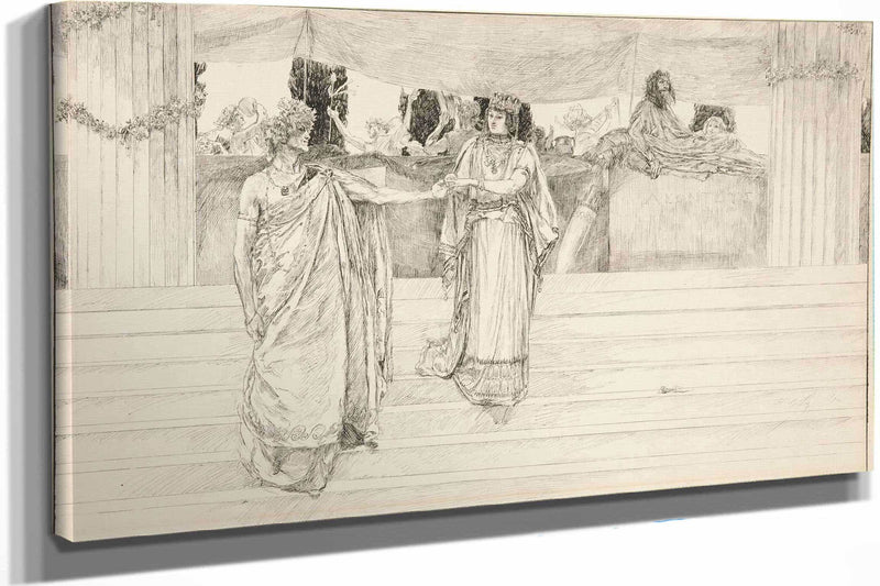 Hermione Entreats Polixenes Act I Scene Ii The Winters Tale by Edwin Austin Abbey