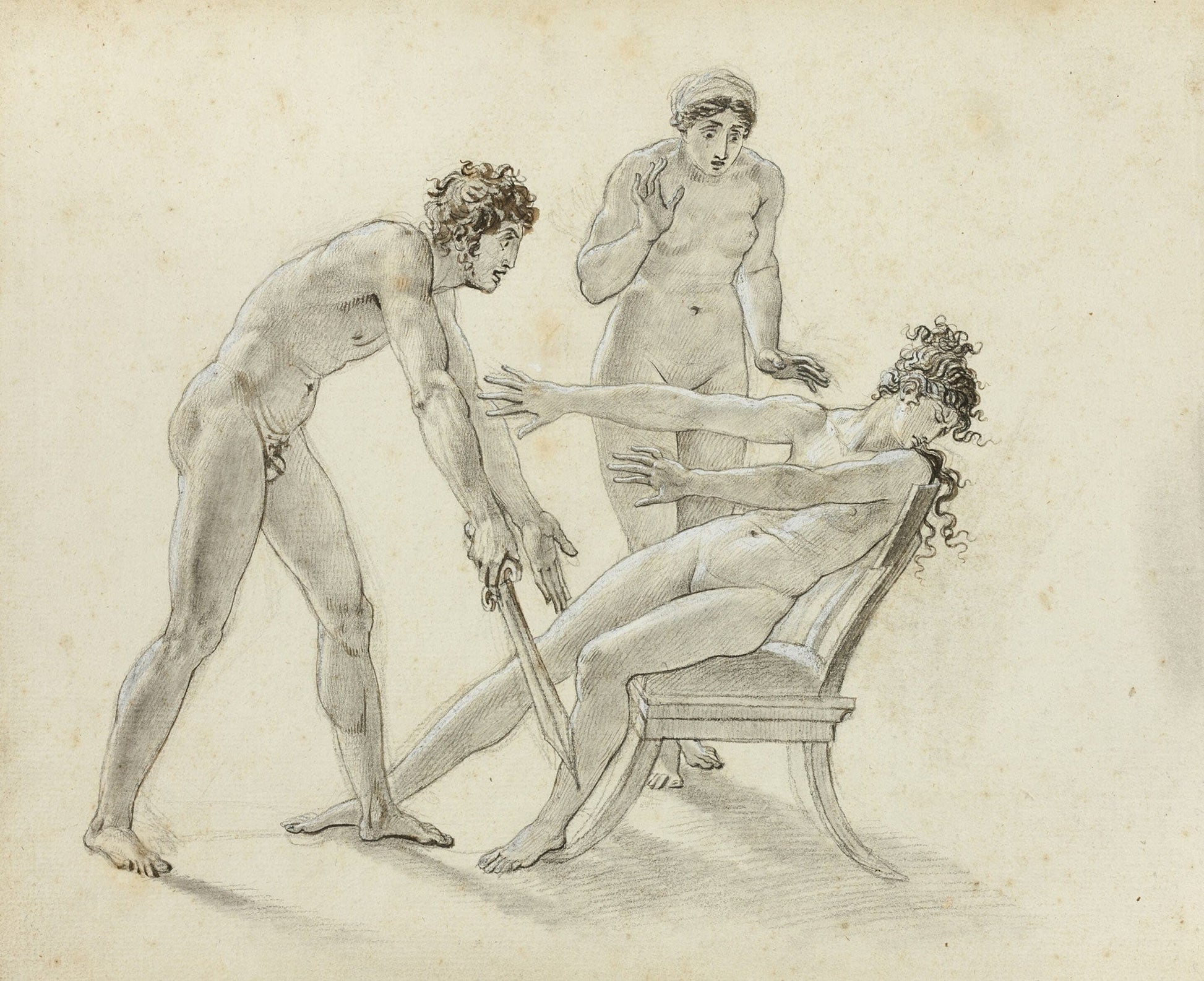 Hermione Rejecting Orestes by Anne Louis Girodet Trioson