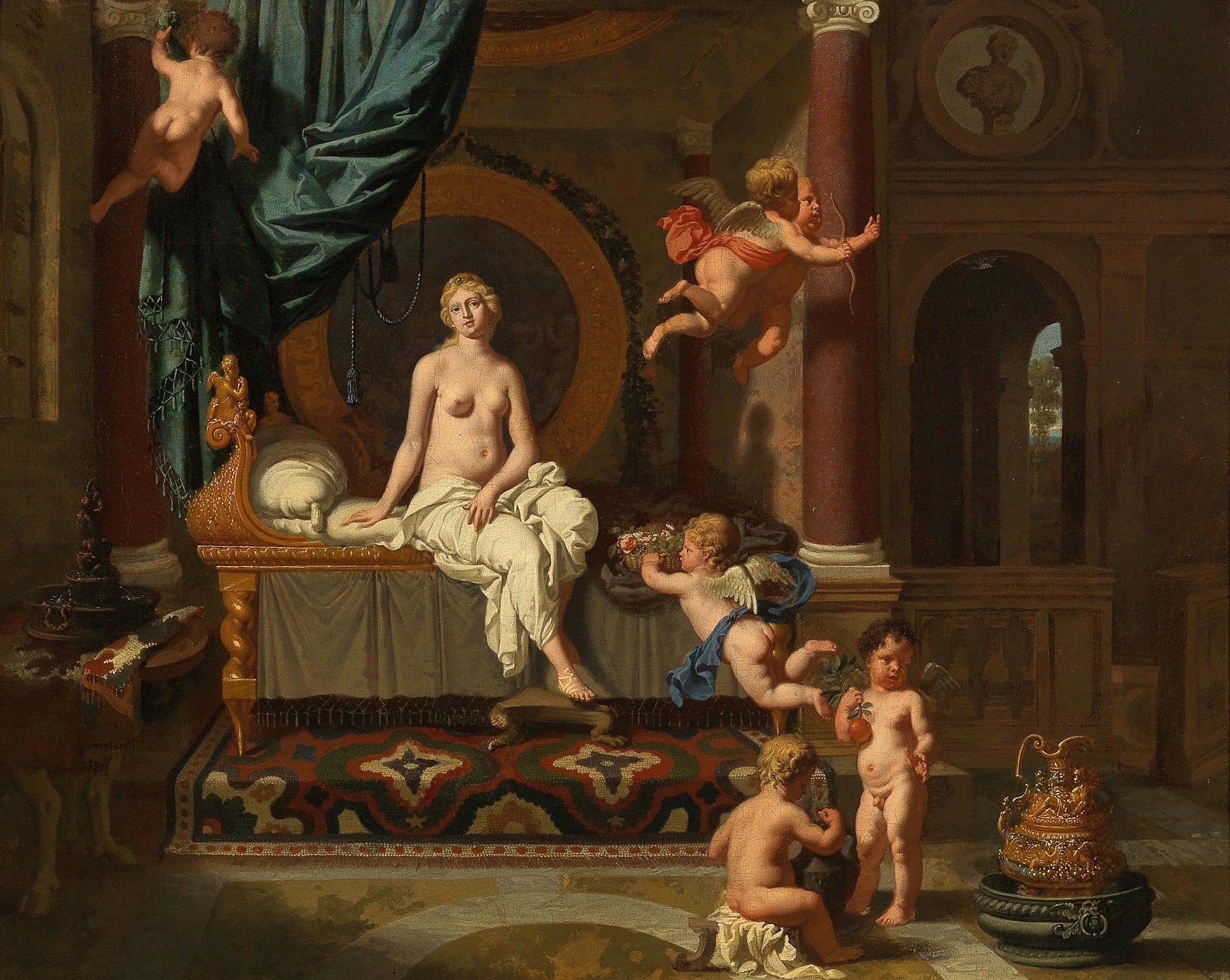 Herse Awaiting The Arrival Of Mercury by Gerard De Lairesse