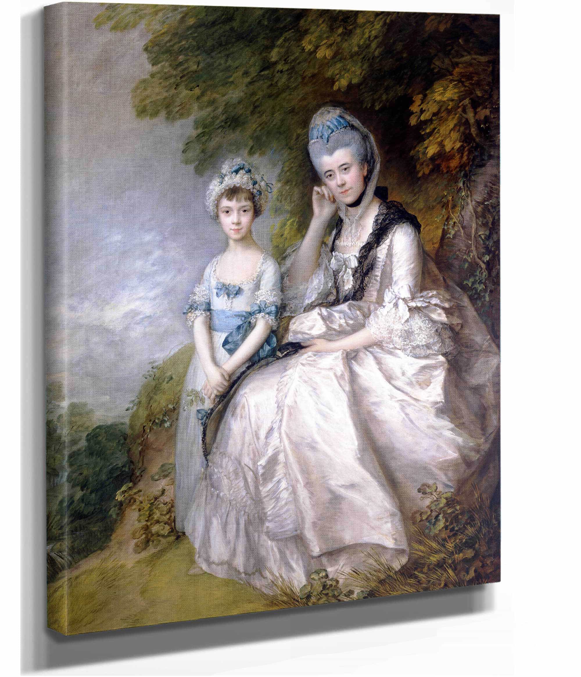 Hester Countess Of Sussex And Her Daughter Lady Barbara Yelverton by Thomas Gainsborough