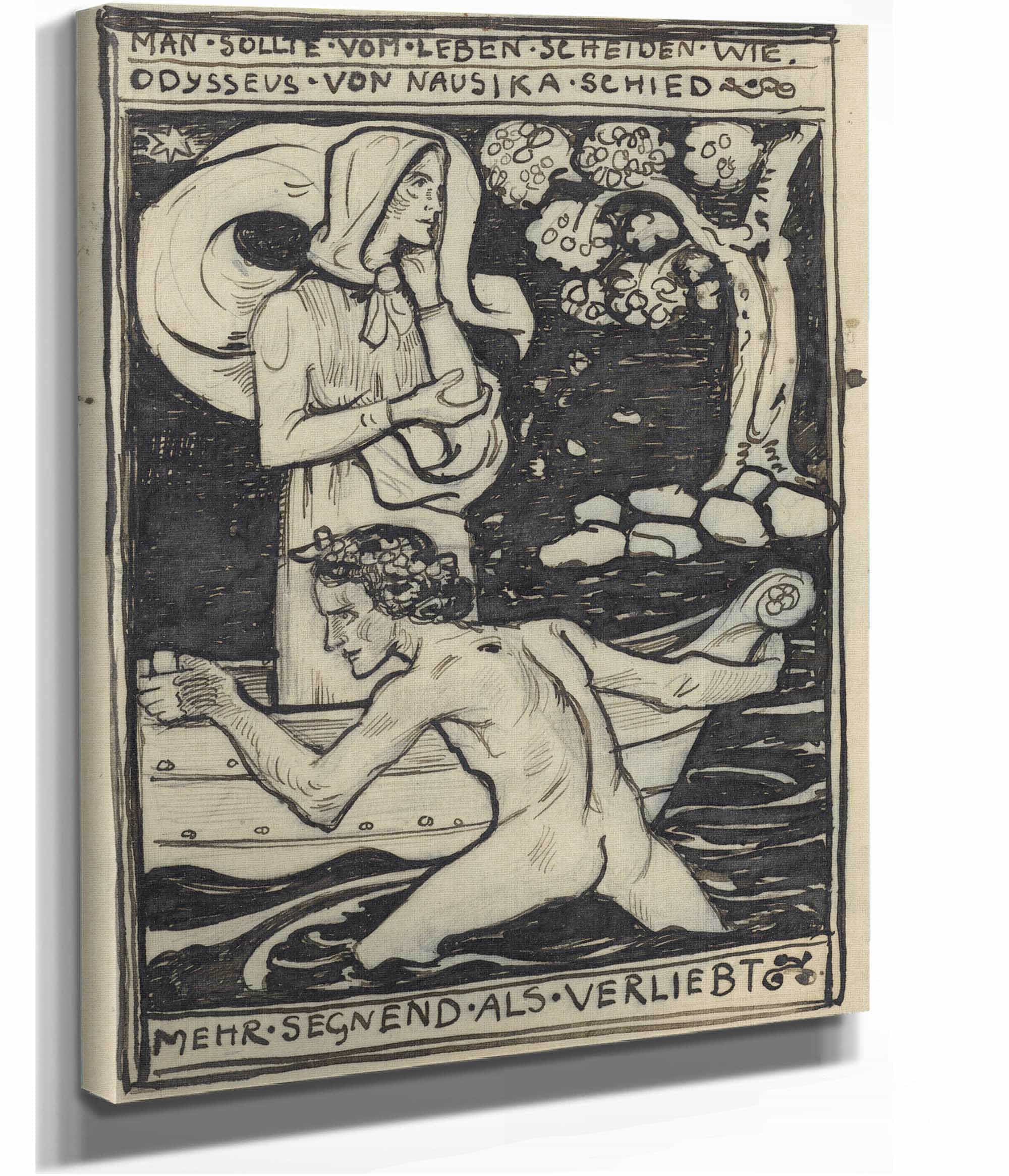 Het Afscheid Van Odysseus En Naussikaa  by Richard Nicolaus Roland Holst