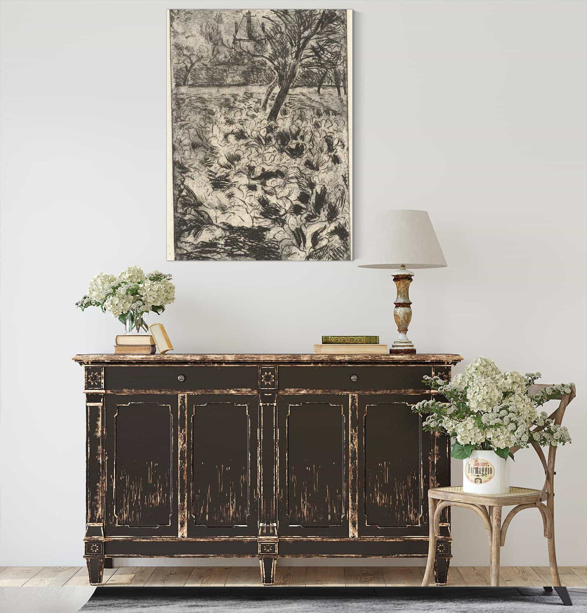 Het Knollenveld by Camille Pissarro