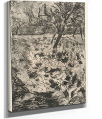 Het Knollenveld by Camille Pissarro