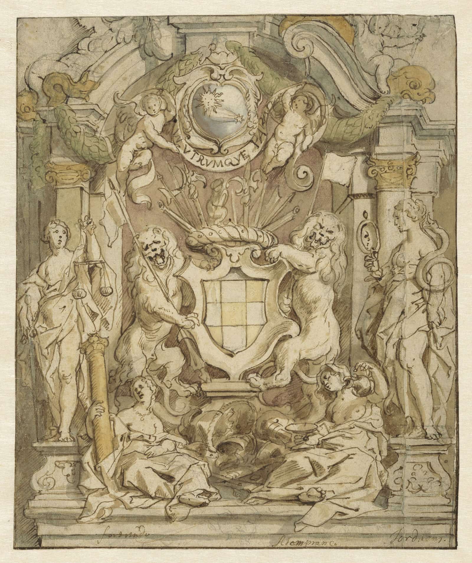 Het Wapen Van Van Der Linden  by Jacob Jordaens