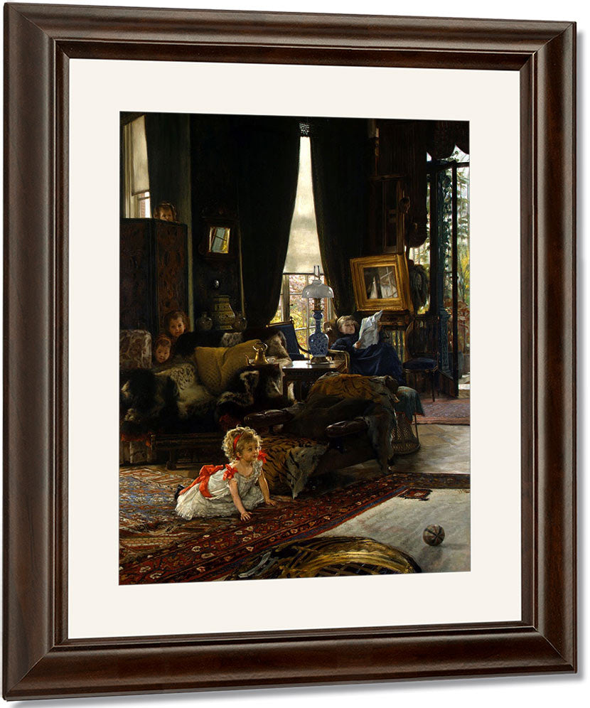 Hide And Seek By James Tissot Print Canvas Art Framed Print