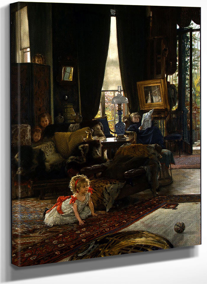 Hide And Seek By James Tissot Print Canvas Art Framed Print