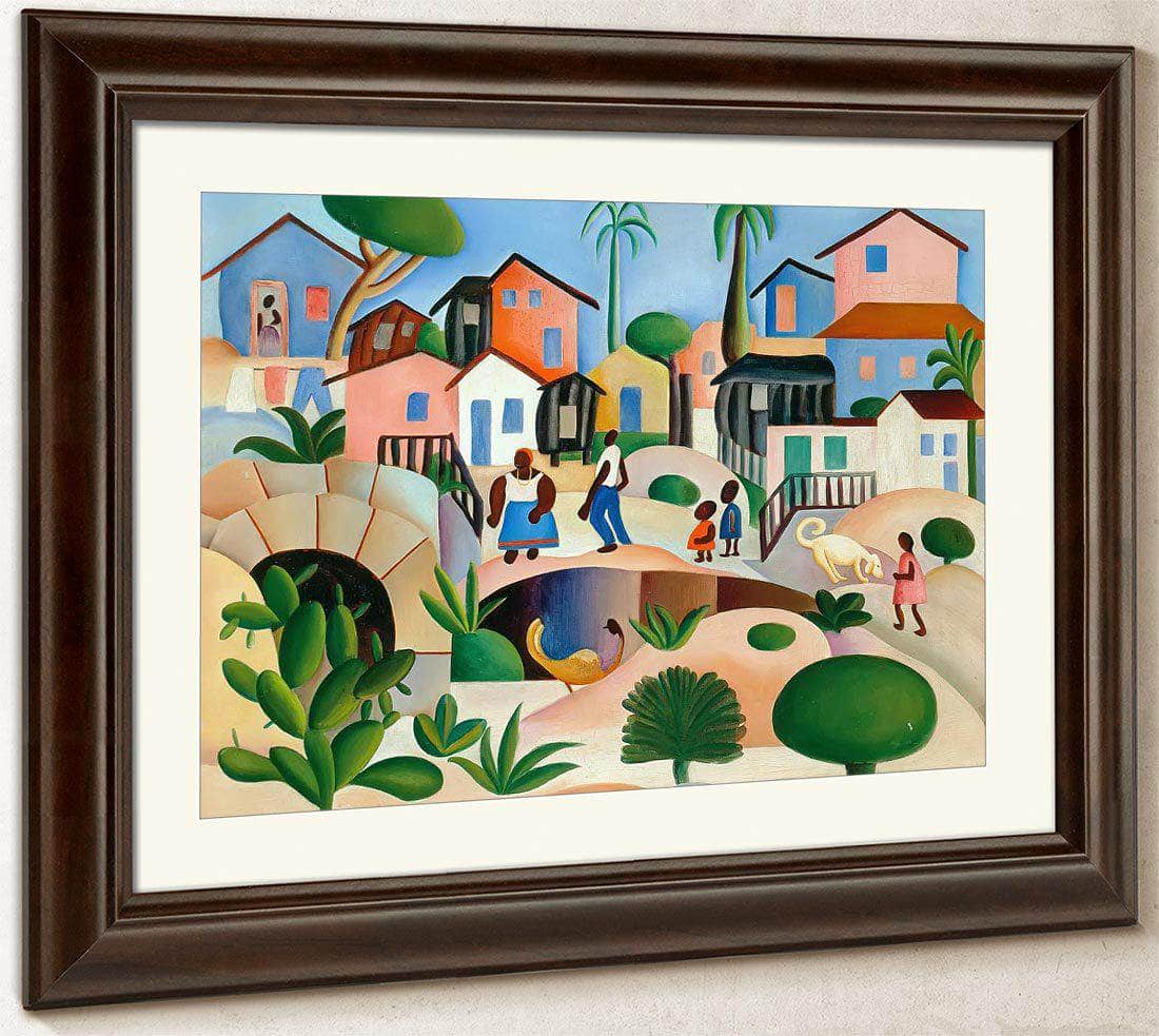 Hills Of The Favela By Tarsila Do Ama Print, Canvas Art, Framed Print ...