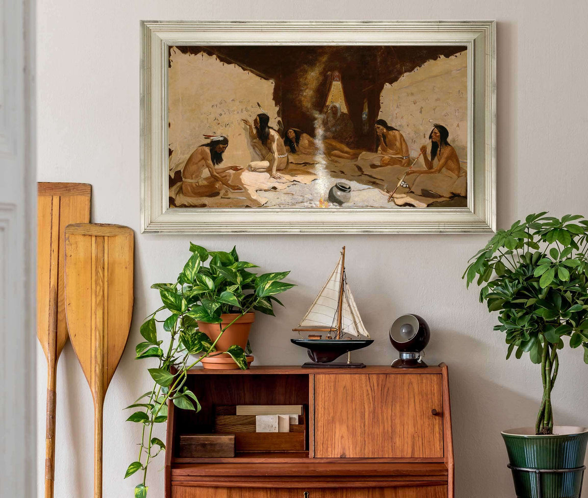 Historians Of The Tribe by Frederic Remington