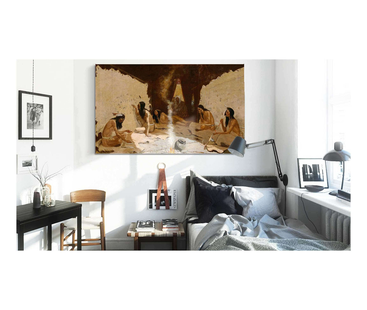 Historians Of The Tribe by Frederic Remington