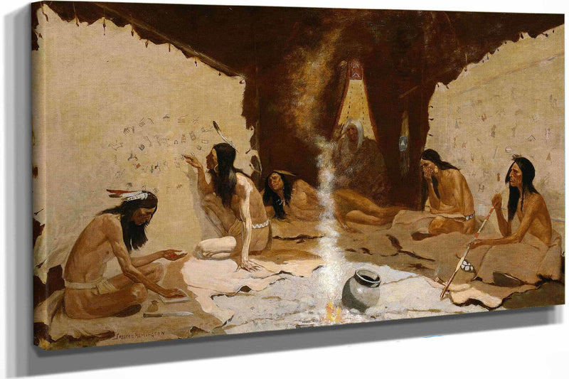 Historians Of The Tribe by Frederic Remington