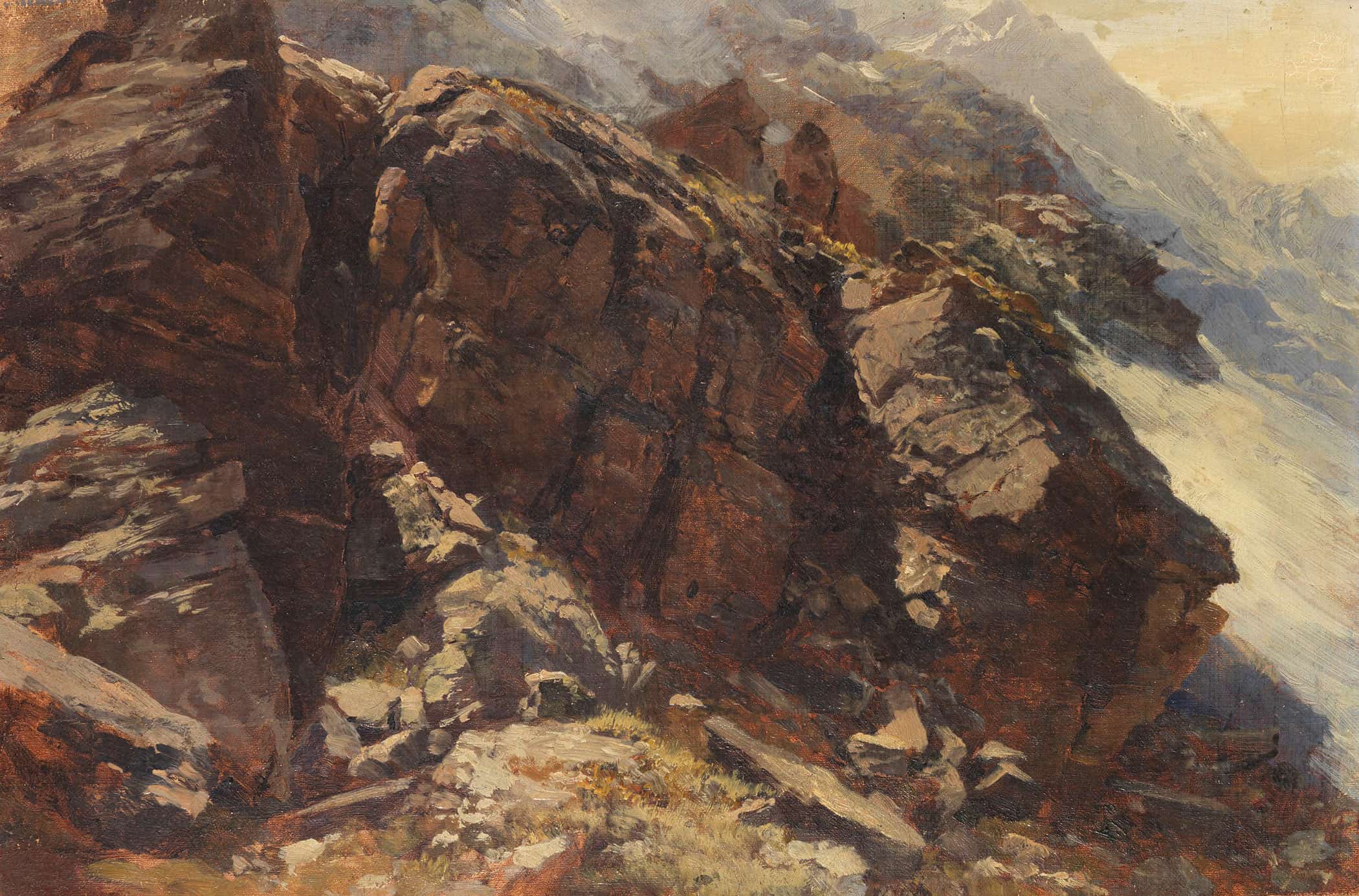 Hochgebirgsstudie by Edward Theodore Compton