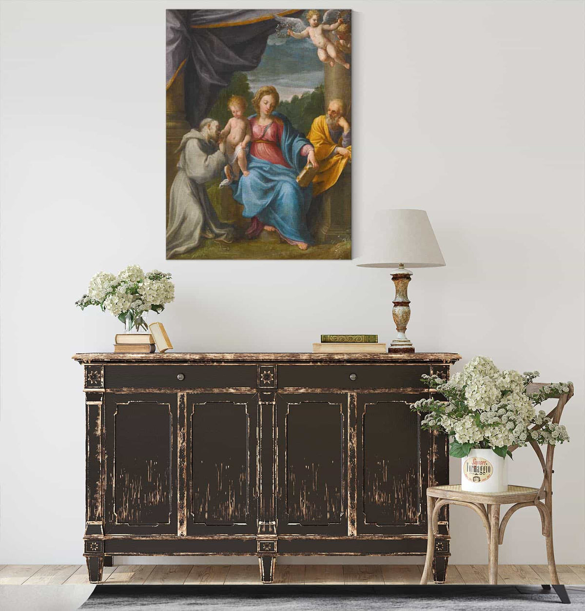 Holy Family With Saint Francis by Guido Reni