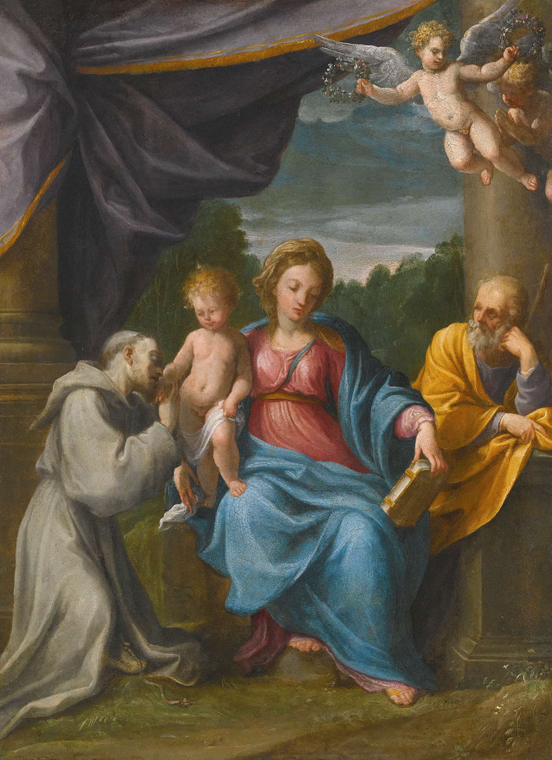 Holy Family With Saint Francis by Guido Reni