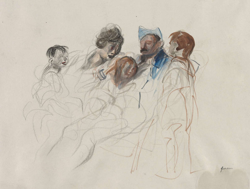 Home On A Furlough Fourth Quarter S Or First Third S by Jean Louis Forain