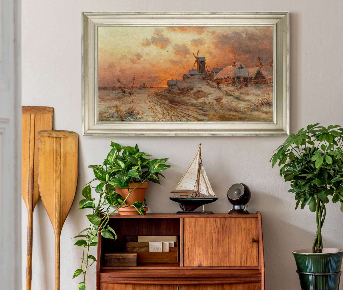 Homecoming At Sunset by Julius Sergius Klever