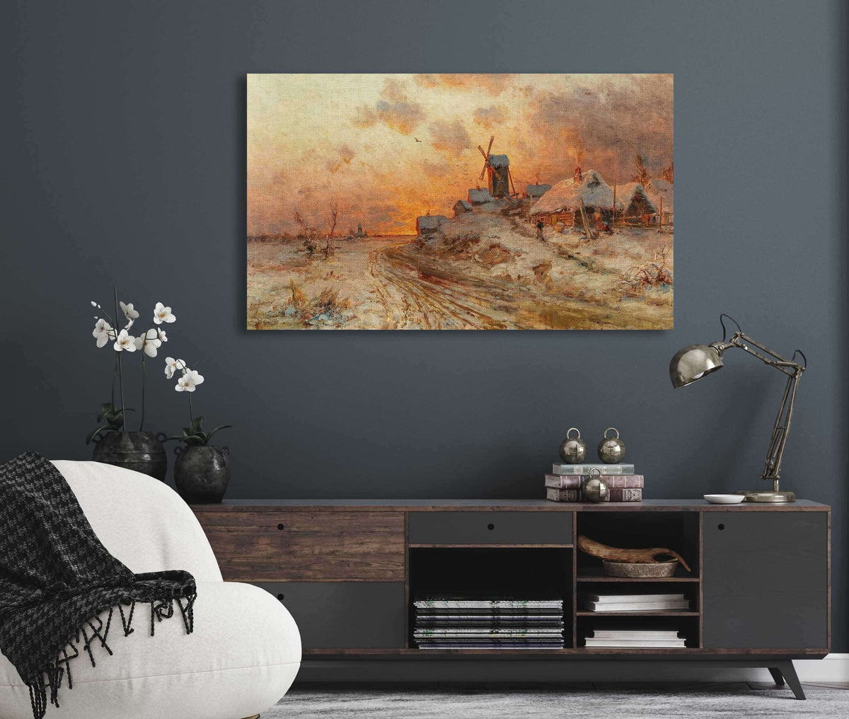 Homecoming At Sunset by Julius Sergius Klever