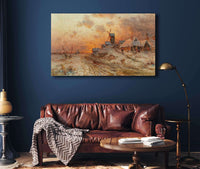 Homecoming At Sunset by Julius Sergius Klever