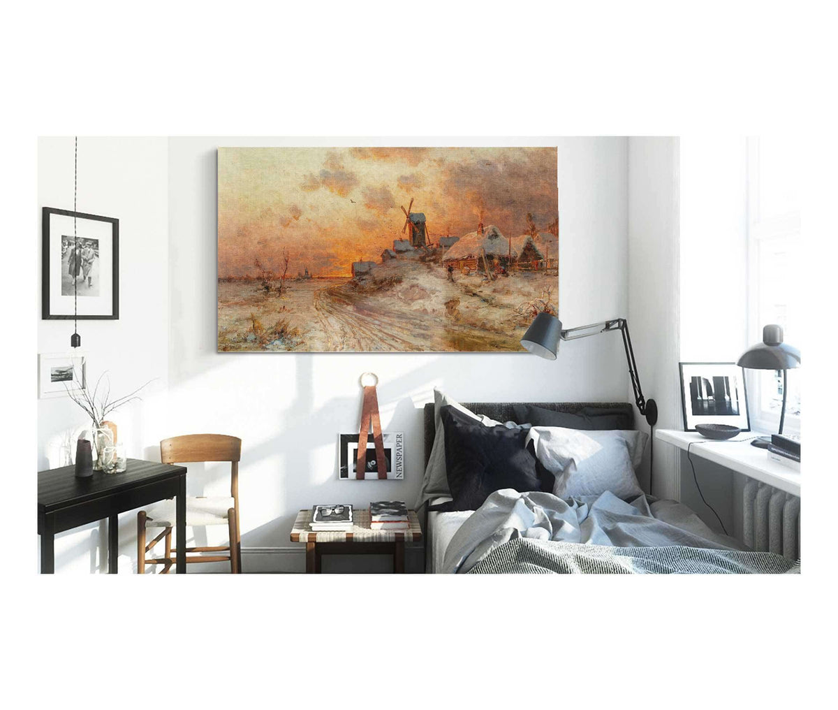 Homecoming At Sunset by Julius Sergius Klever