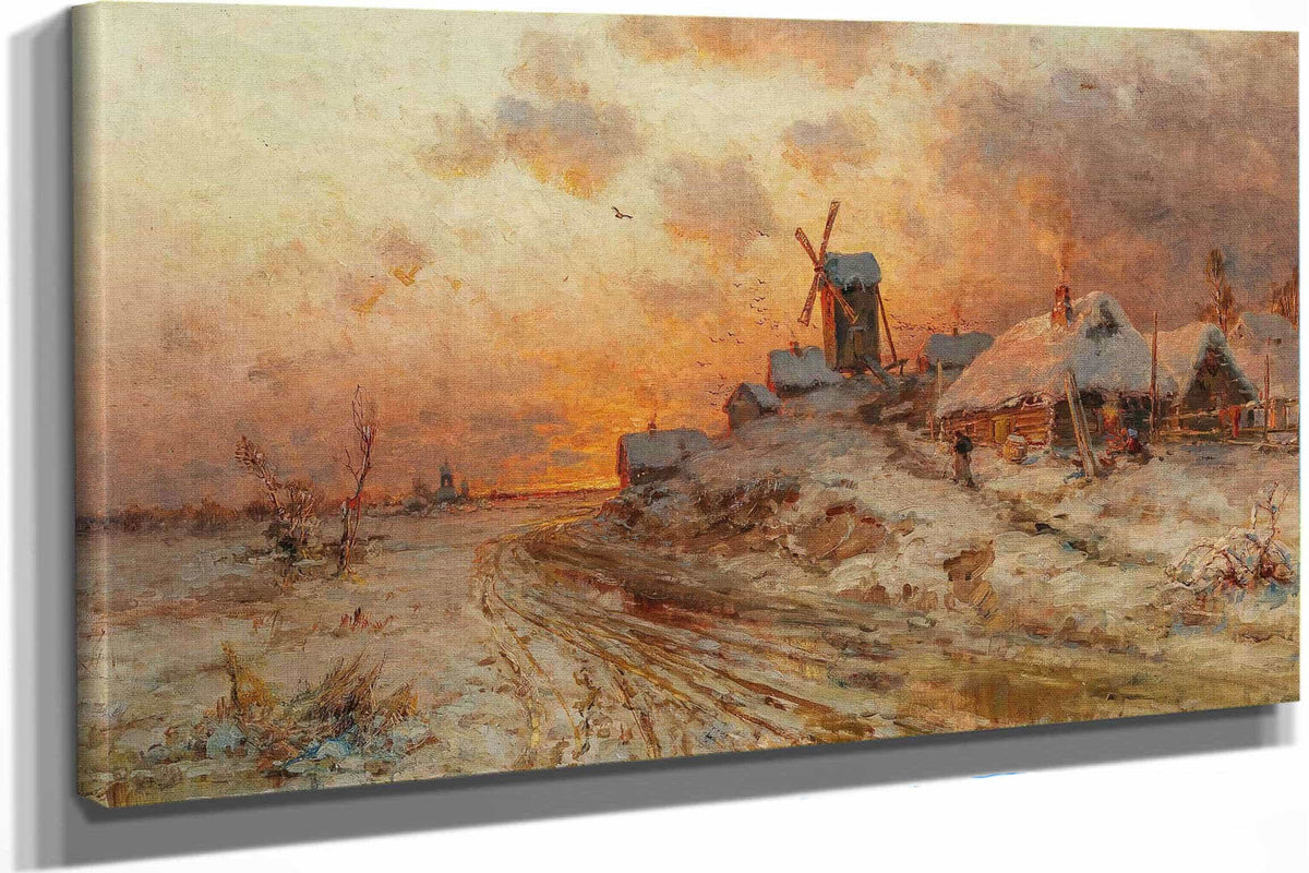 Homecoming At Sunset by Julius Sergius Klever