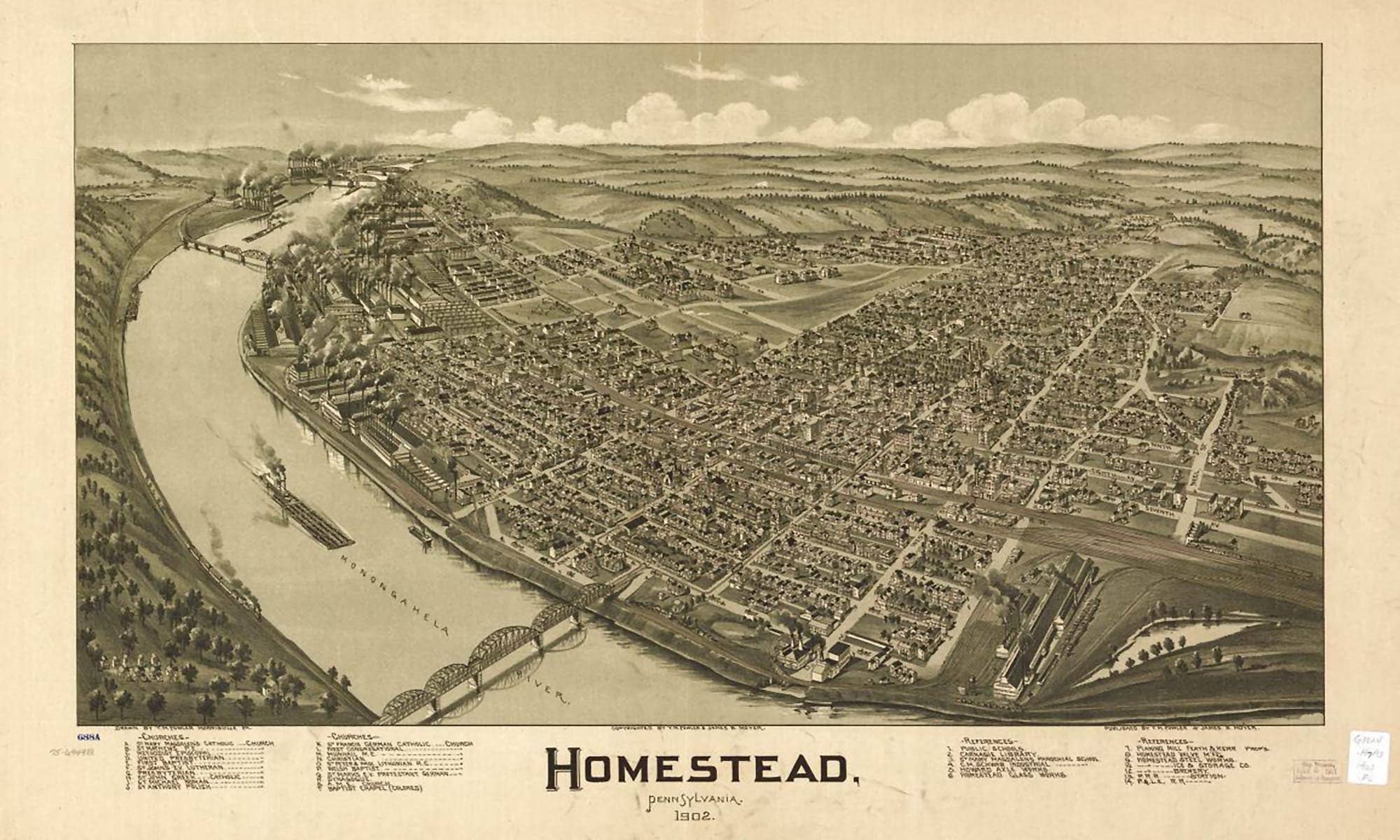 Homestead Pennsylvania 1902  State Of Pennsylvania