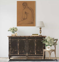 Homme Assis Nu De Dos by Pierre Puvis De Chavannes