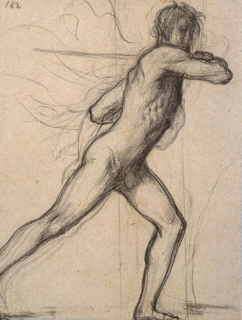 Homme Brandissant Un Sabre by Pierre Puvis De Chavannes