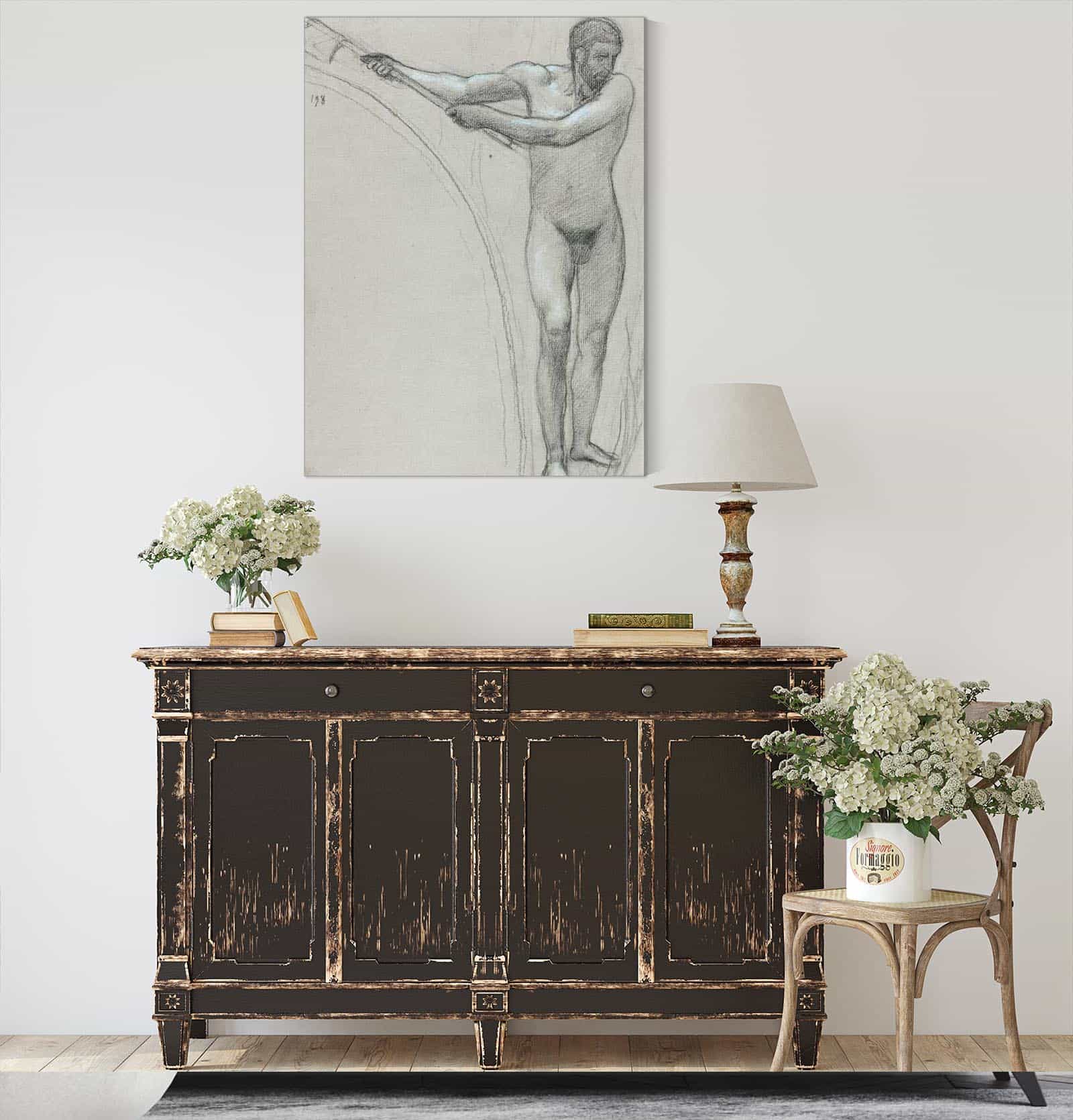 Homme Debout Brandissant Une Hache by Pierre Puvis De Chavannes