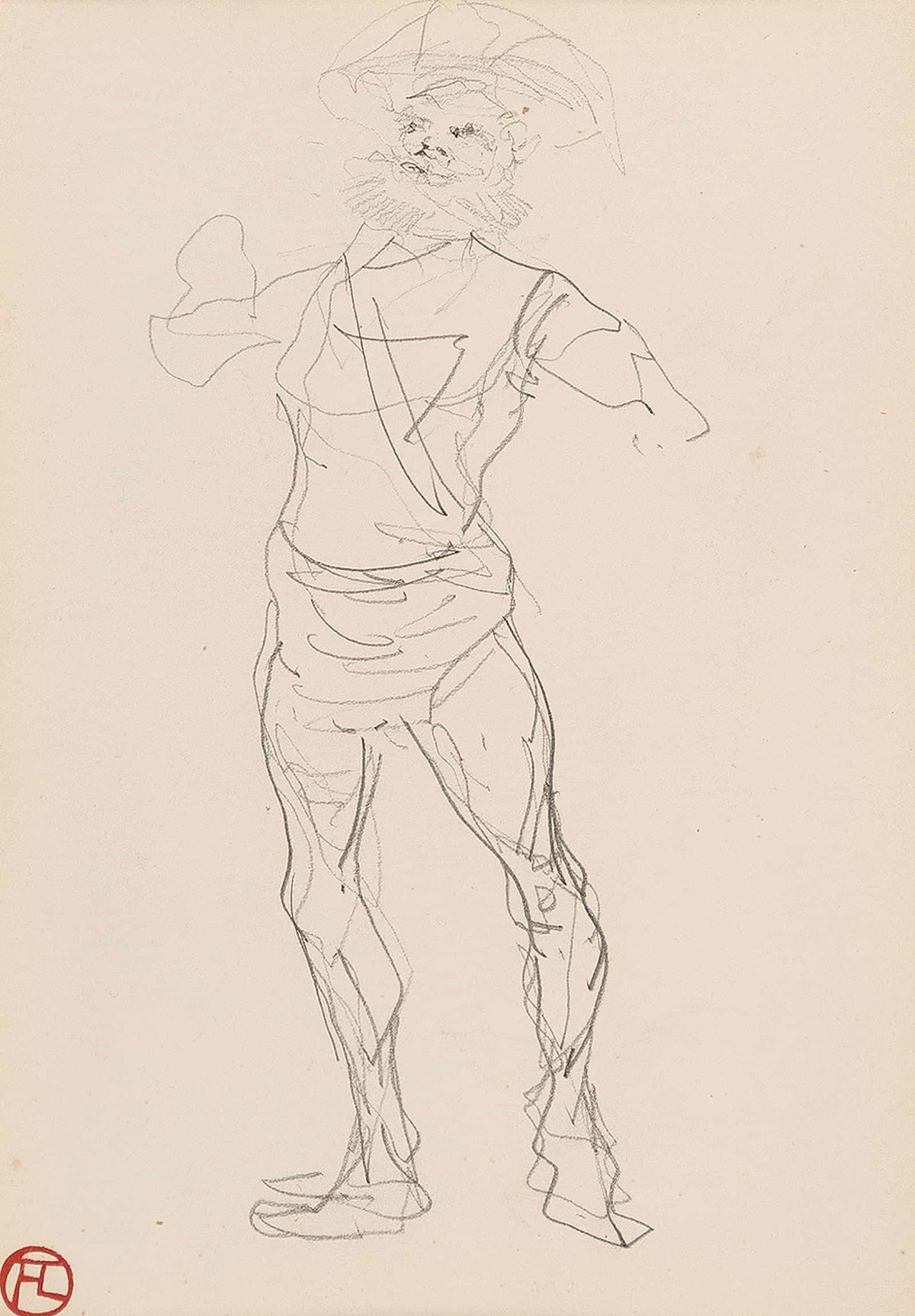 Homme Debout by Henri De Toulouse Lautrec