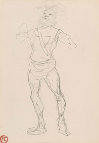 Homme Debout by Henri De Toulouse Lautrec