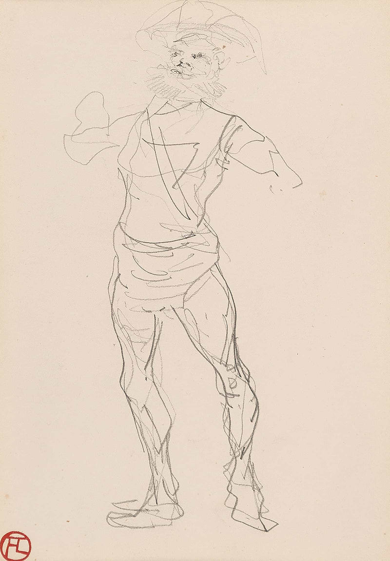Homme Debout by Henri De Toulouse Lautrec